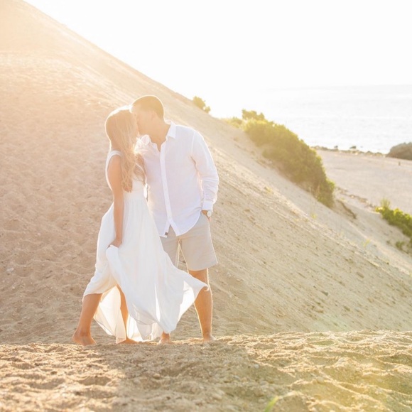 Lulus Heavenly Hues White Maxi Dress - perfect for engagement shoots!🤍💍 - Picture 6 of 9